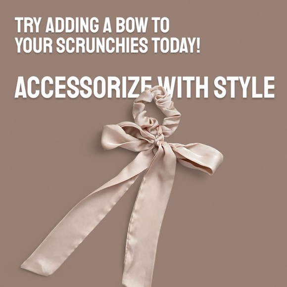 Scunci Hair Ribbon Scrunchie Set (2pc) – Pink & Brown Leopard Satin - Picture 2 of 6